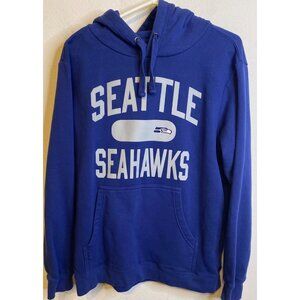 Fanatics Pro Line NFL Seattle Seahawks Football Hoodie Sweatshirt Blue LARGE